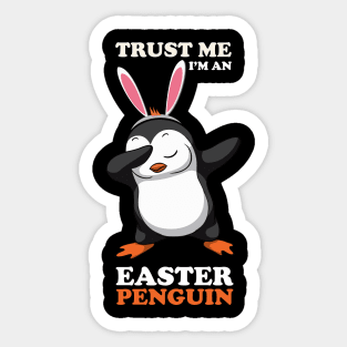 EASTER BUNNY DABBING - EASTER PENGUIN Sticker